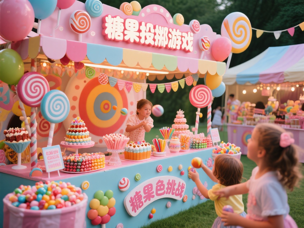 欢乐糖果派对摊位：甜蜜狂欢的无限乐趣 