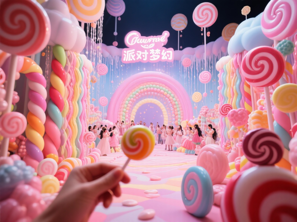 糖果派对的主题魅力
糖果派对的核心在于“糖果”和