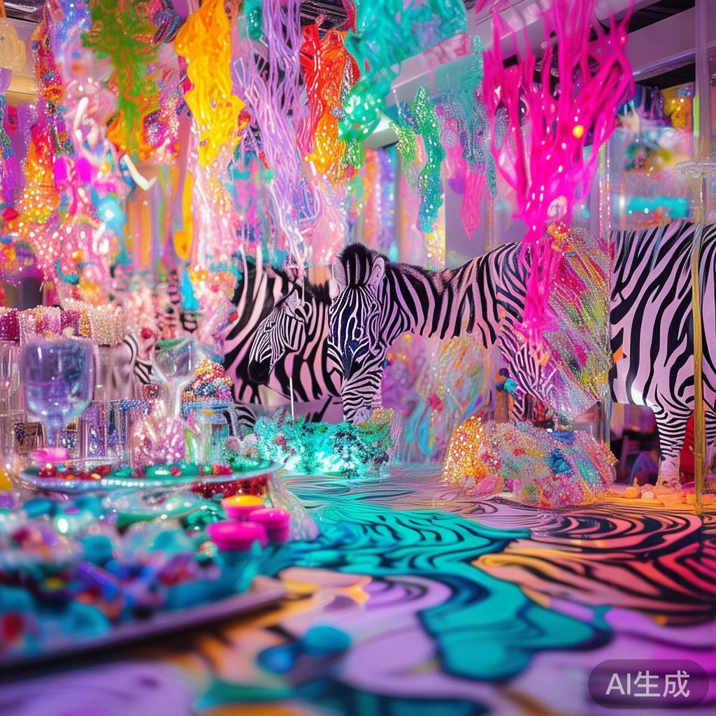 欢乐盛宴!精彩纷呈的斑马糖果派对盛大开启 这次“斑马糖果派对”的最大特色在于其用色与设计的巧