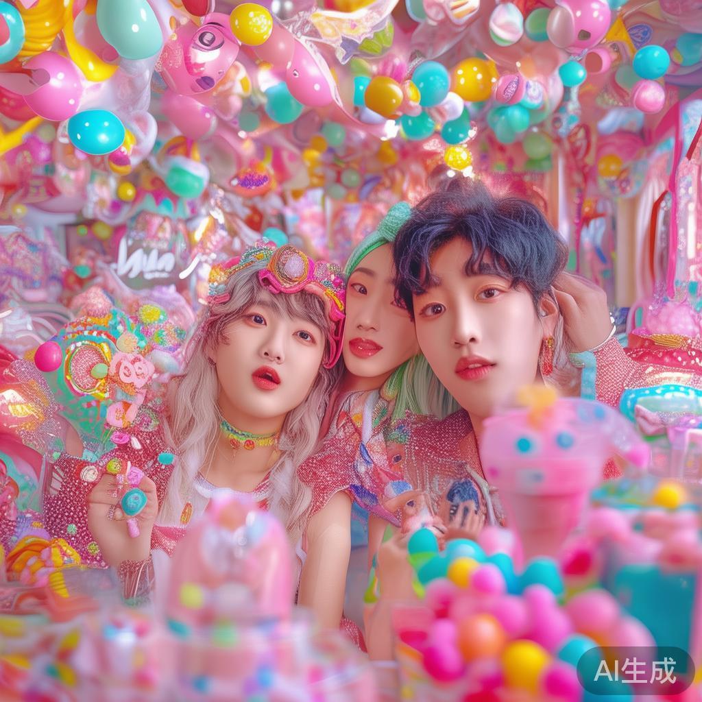 甜蜜时尚盛典：韩国糖果派对的缤纷狂欢之夜 