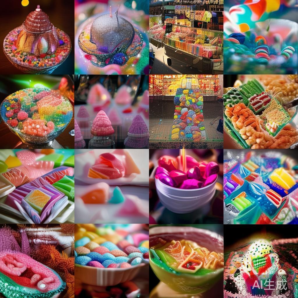 精彩纷呈的糖果派对糖果图片集锦，带你沉浸在甜蜜诱惑的缤纷世界 