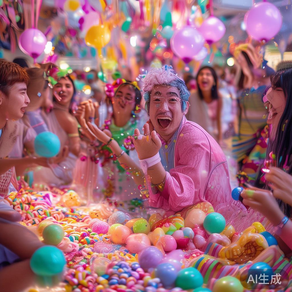 糖果派对圈：缤纷甜蜜狂欢的社交盛宴与欢乐体验 
